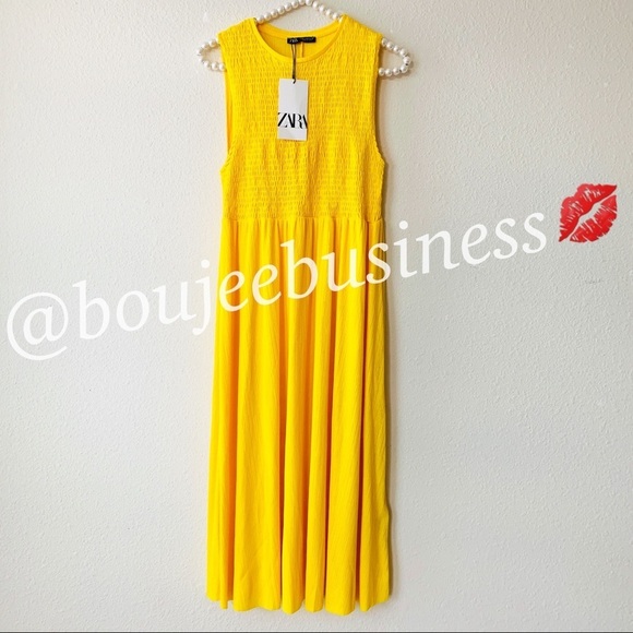 ZARA Elasticized Dress - Picture 3 of 8